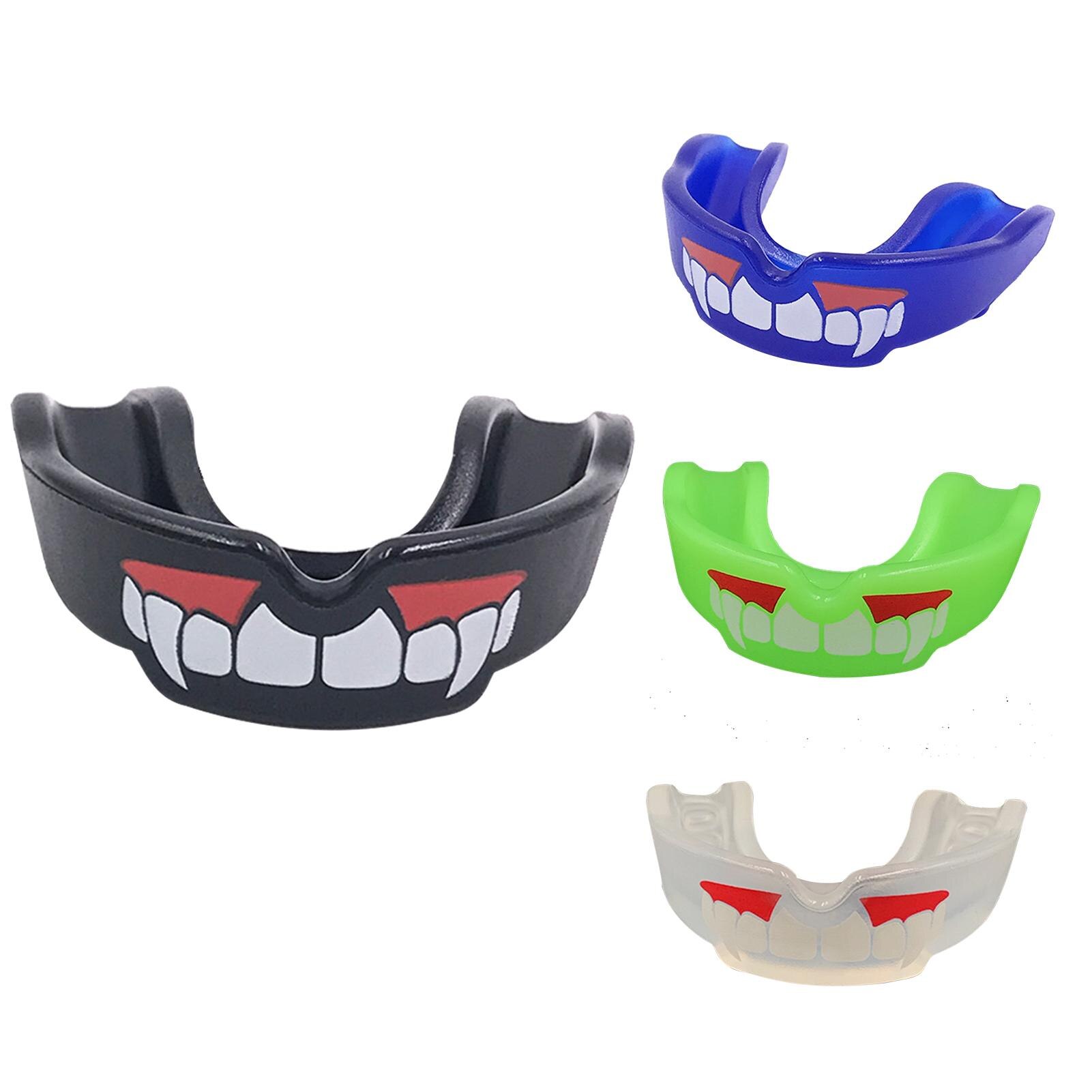 1Pc Taekwondo Muay Thai Fangs Patroon Gebitsbeschermer Boksen Sport Voetbal Hockey Karate Tandensteunen Tooth Protector Mouth Guard