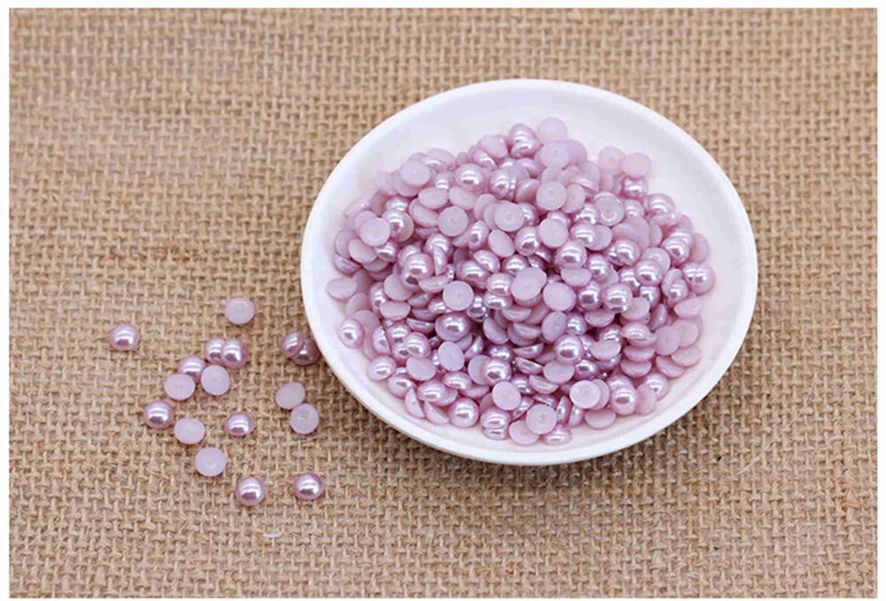2mm 5000 Uds. Perlas falsas de respaldo plano ABS-Ropa y costura de diamantes de imitación de perlas-Scrapbooking confección de tarjetas perlas