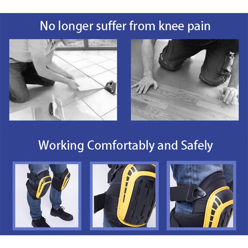 Knee Pads Kneeling For Work Car Repair Roof Work Masons Tiling Gardening Wear-Resistant Non-Slip Knee Protectors