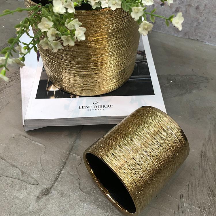 Oriente médio banhado a ouro vaso de cerâmica vaso de flores cerâmica moderna cerâmica ornamentos vasos para decoração vaso pequeno