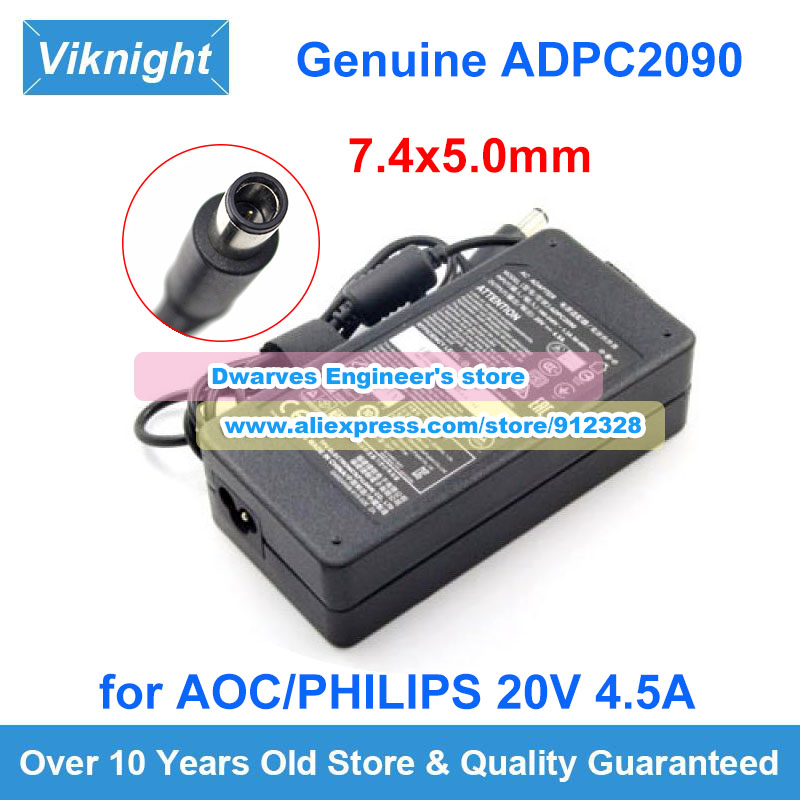 Original adpc2090 ac adapter 20v 2.5a 90w für aoc cq27g2u ag251fz2 mpg27cq views onic xg3420c XG-2703 XG2703-GS vs17100 monitor