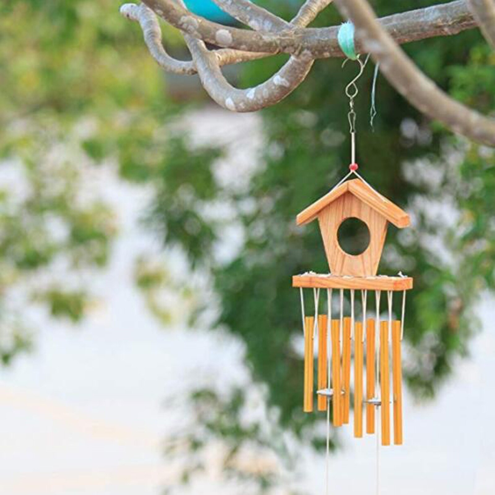 40# Metal Wind Hook Wind Bell Hook Stainless Steel Free Rotating Bearing Small Hook Unique S-shaped Hooks Multitool