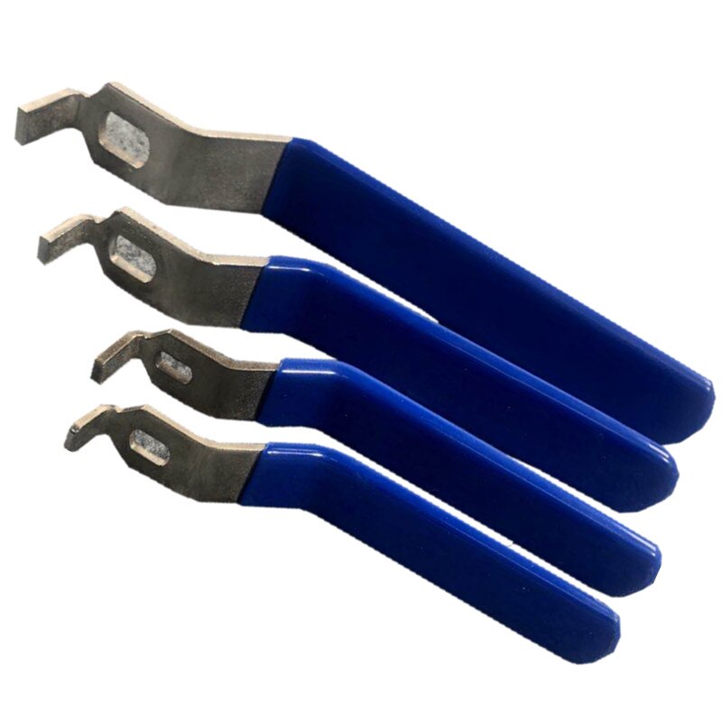 Rvs Waterleiding Bal Ventiel 3 / 4 Blauw Handvat