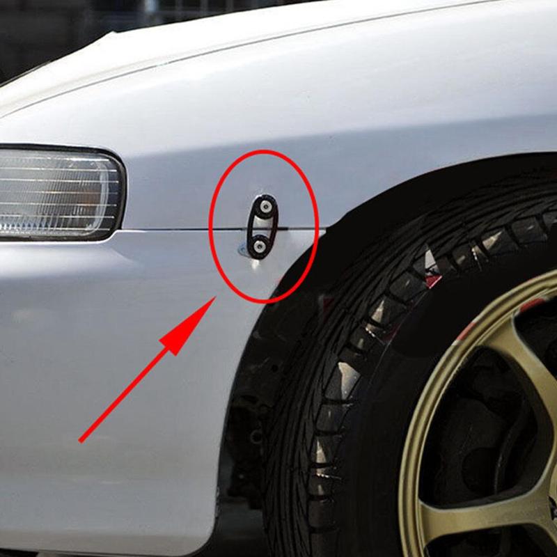 Universal aluminium jdm kofanger lynlås fastgørelsesdele fender skiver front kofangere bag kofangere omgiver forstærkningsring jdm