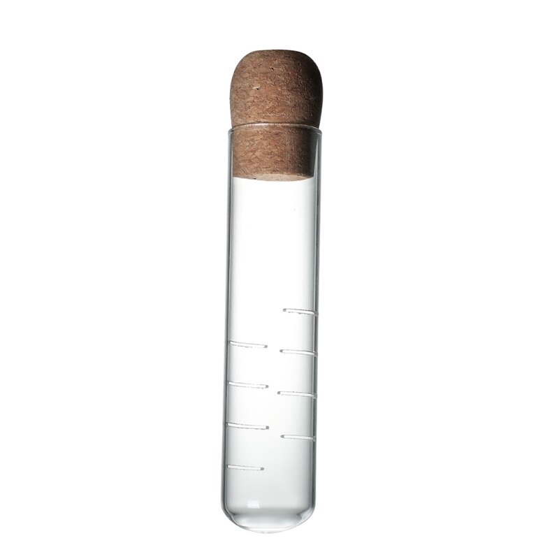 Cork Glass Bottle Transparent Tea Strainer Mini Empty Bottle Tea Infuser Tube Brewing Test Tube for Home Party Office