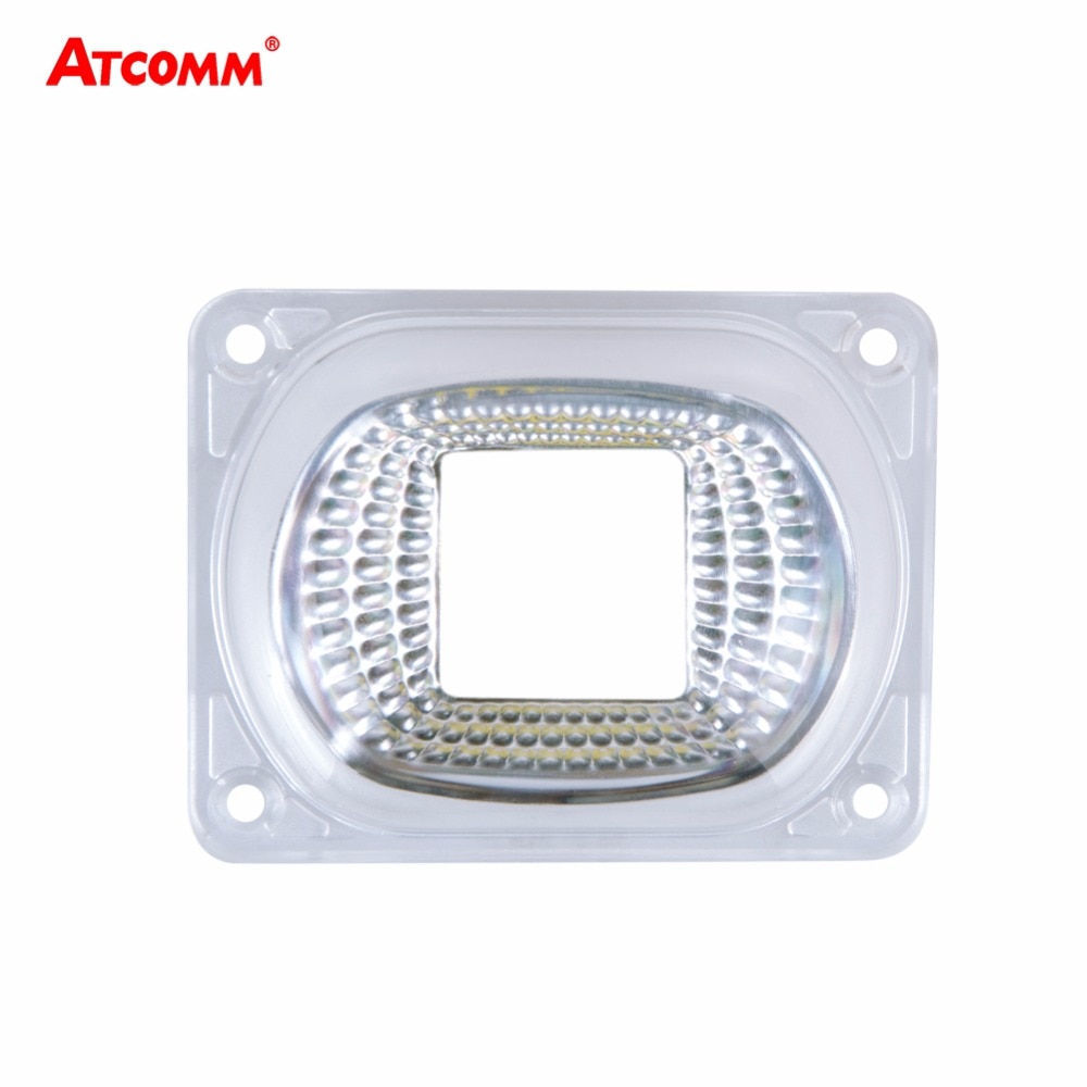 LED Lens Reflector Fireproof Lamp Covers With Waterproof Silicone Ring Apply to COB LED Chip Matrix Floodlight Searchlight