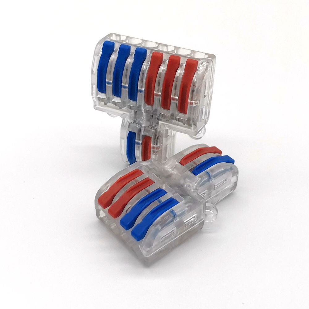 Mini Fast Wire Cable Connectors Universal Compact Conductor Spring Splicing Wiring Connector Push-in Terminal Block SPL-42/62