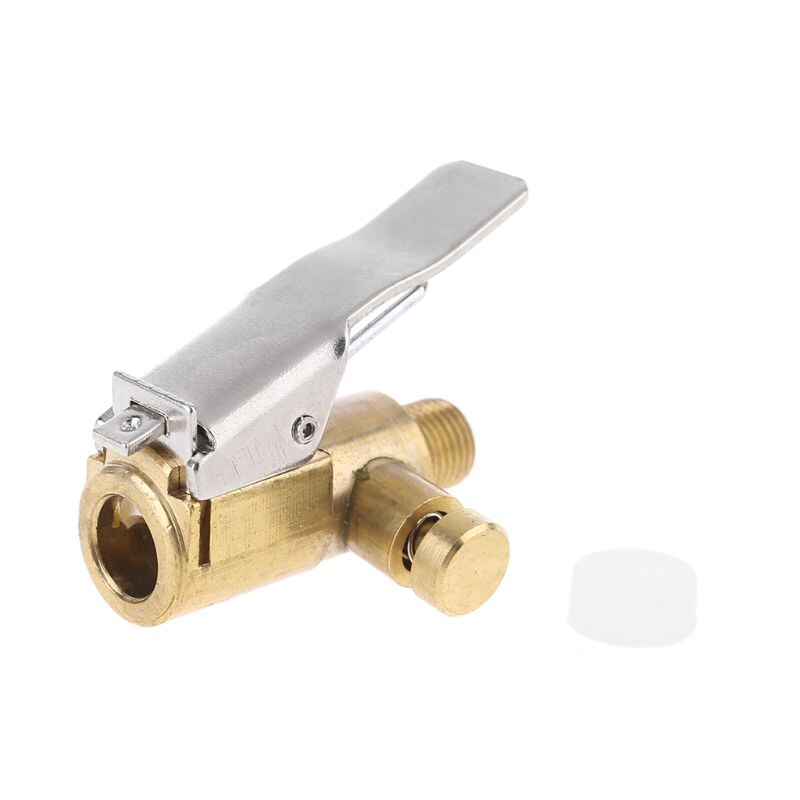 Messing Tire Inflator Lock On Air Chuck Luchtcompressor Pomp Fijne Draad Deflatie Draagbare Tire Inflator Band Chuck Slang