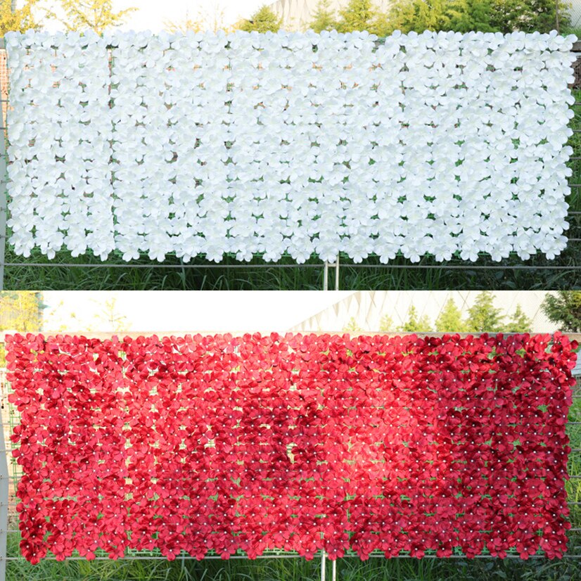 Artificial Flowers Beds Roll Garden Border Balcony Screen Artificial Hedge Landscape Edging Decorative Fence Garden Home Decor