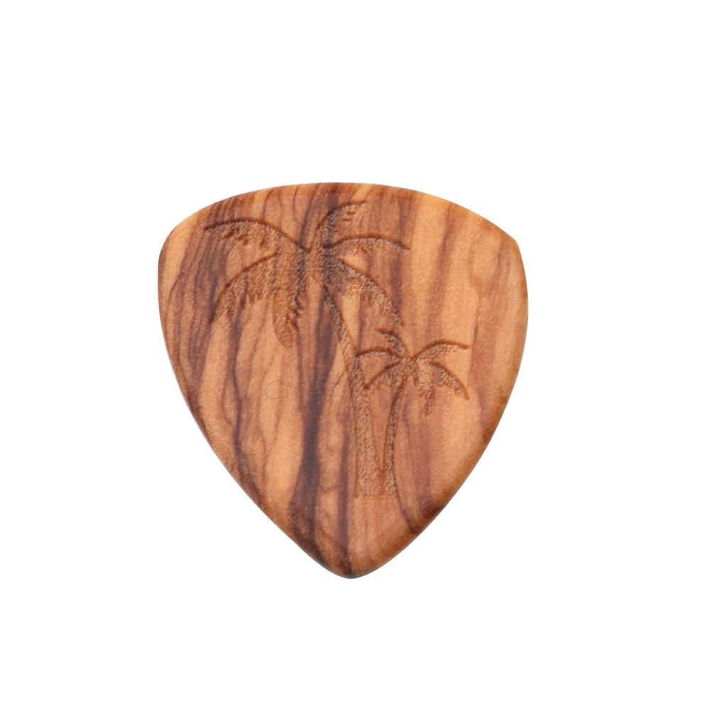 Folk Gitaar Massief Hout Pick Schedel Kokospalm Muzikale Symbool Ukulele Bas Plectrum Muziekinstrument Accessoires