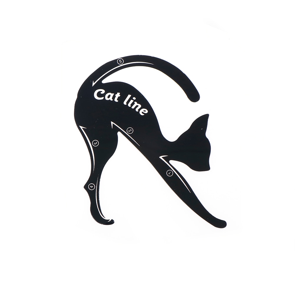 DIY 2 PCS/Set Women Cat Line Eyeliner Stencils Pro Eye Makeup Tool Eye Template Shaper Model Easy to make up