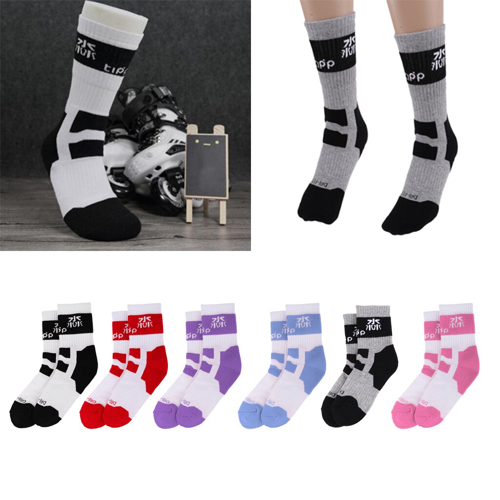 Skateboard Roller Skating Football Basketball Thickened Cotton Long Sock, Sweat-absorbent Breathable, Wear-resistant Comfortable