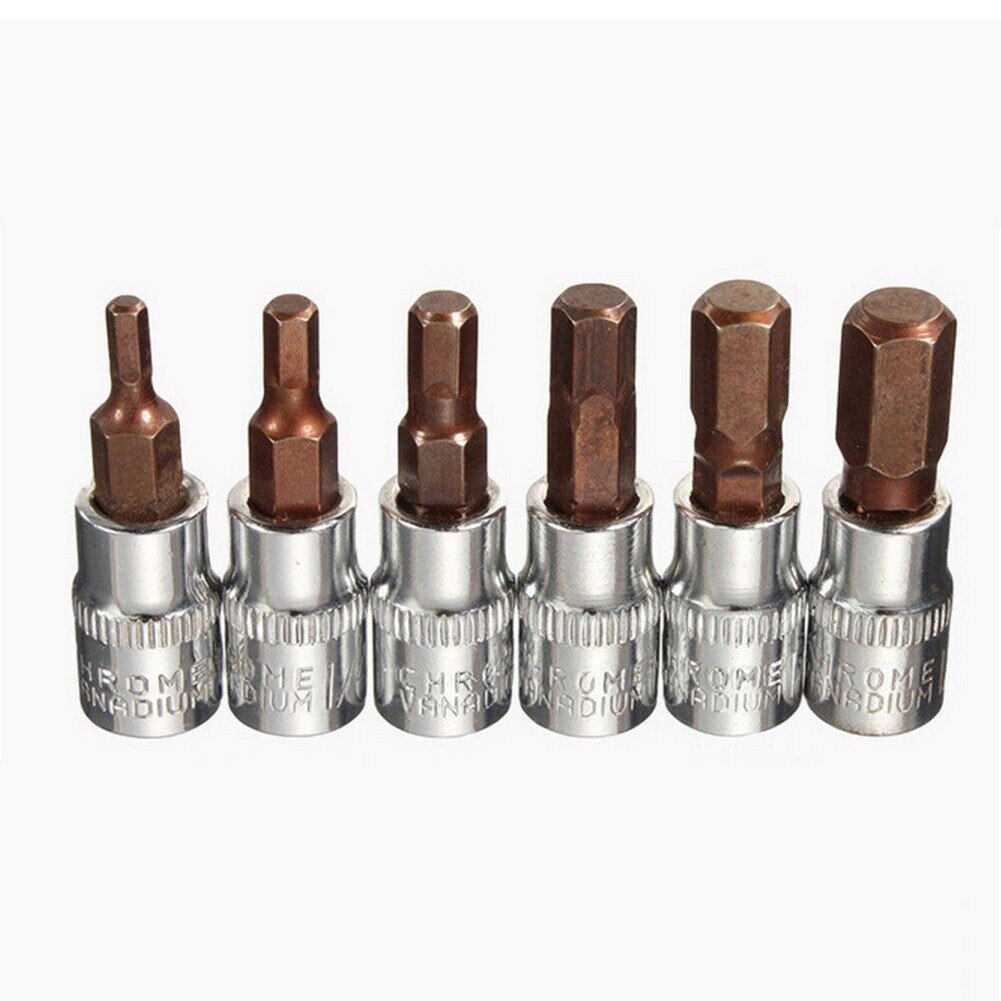 1Pc Hex Head Screwdriver Bit Set 1/4 Inch Drive Socket Head Screwdriver Hand Tool Drill Bit Set H3 H4 H5 H6 H7 H8