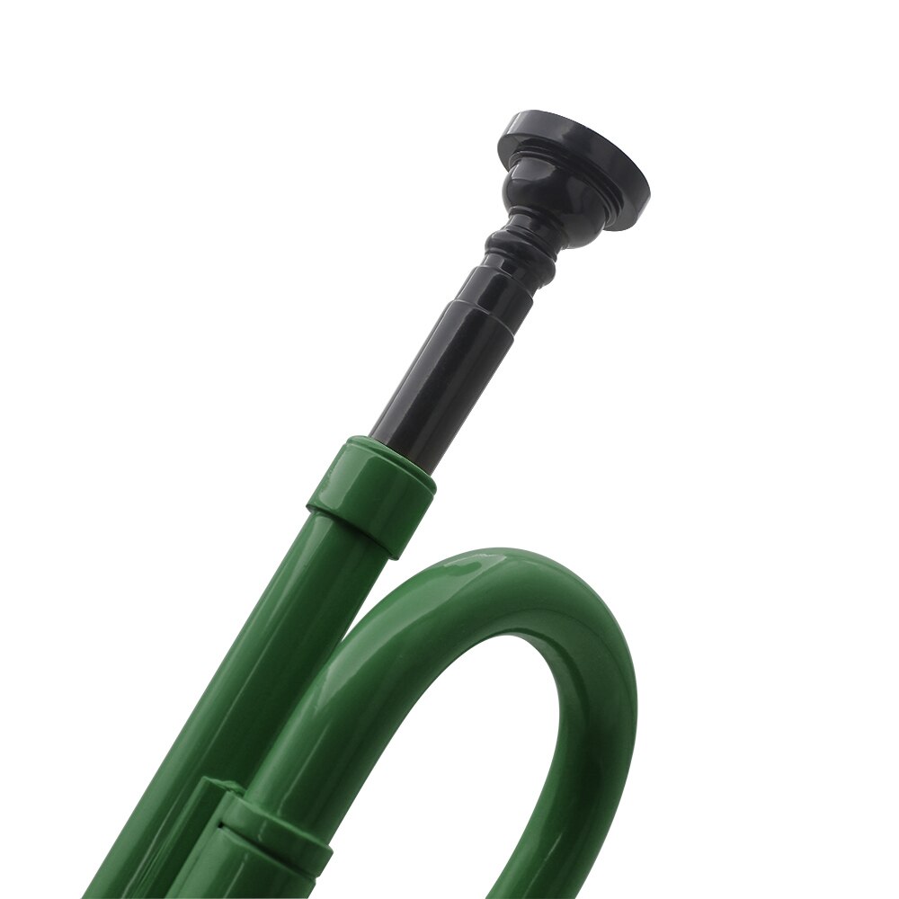 Ammoon B-trompeta de plástico con boquilla para guitarra, instrumento de latón para estudiante de escuela
