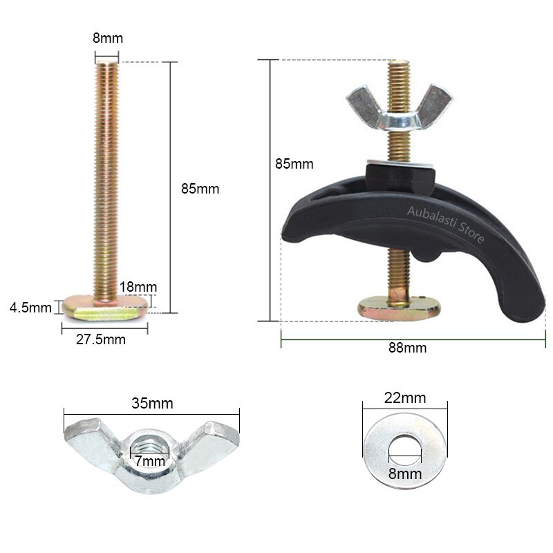 4Pcs CNC Milling Engraving Machine Parts Press Plate Clamp Fixture Fastening Platen Router for T-slot Working Table: Default Title