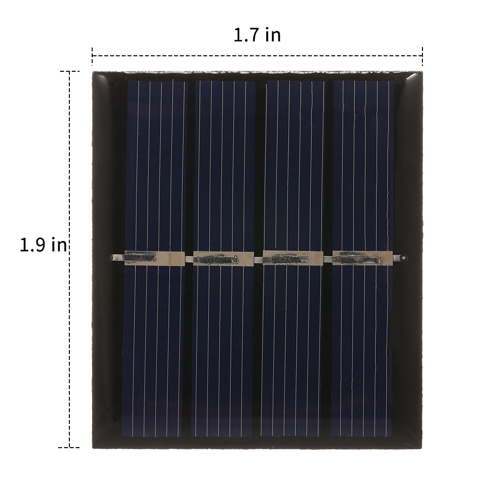 DIY Mini Solar Panel Module With Lines Solar Cell 188*78.5MM PET Polycrystalline Silicon For Solar Lights 0.36W/2V