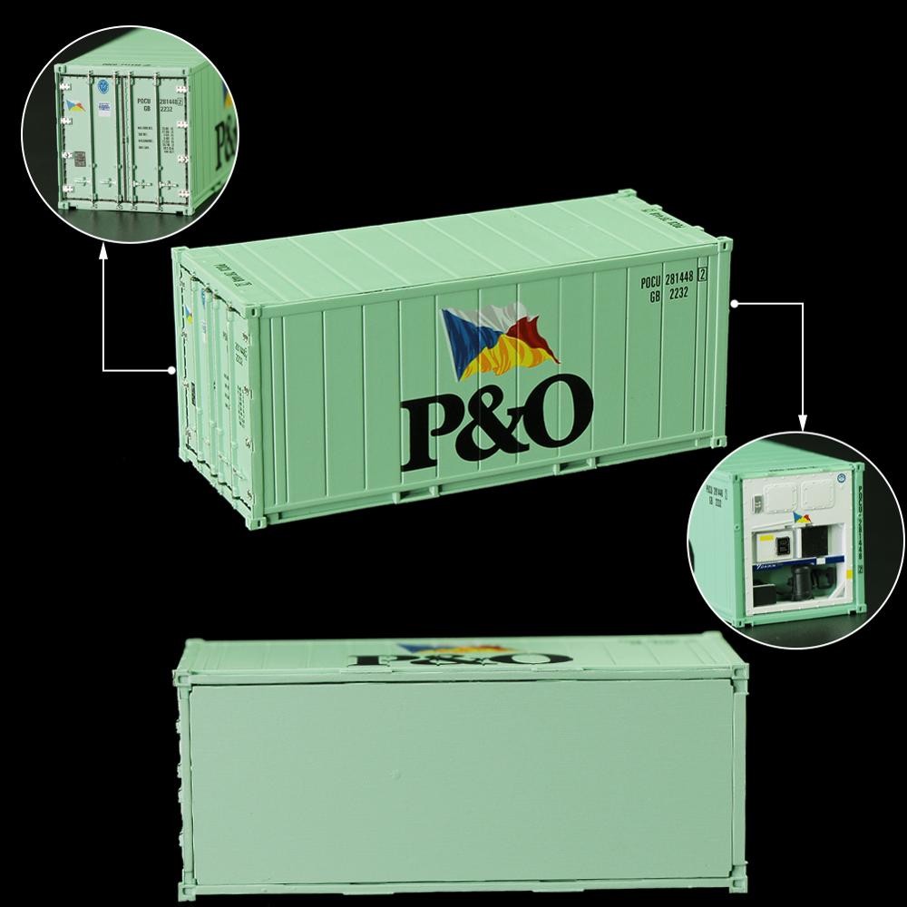 Refrigerante de cubo alto, escala HO, 20 pies, 1:87, 20 pies, contenedor Reefer C8727