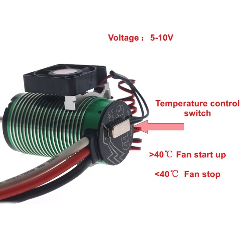 Multifunción soporte lateral vertical Motor Tornado disipador de calor 42mm ventilador de refrigeración radiador piezas de repuesto para 4274 4268 1515 1512 motores