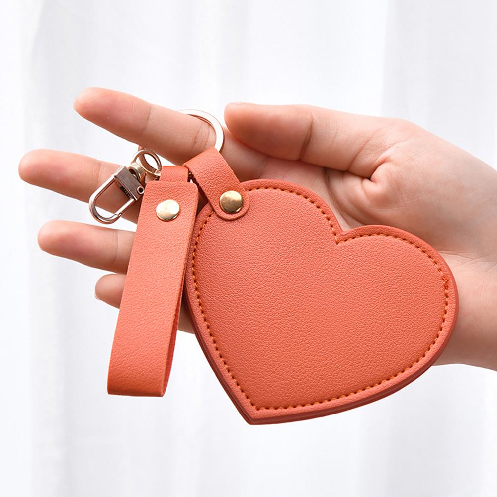 Sleutelhanger met spiegel Rugzakhanger Hangende make-upspiegel Mini Pocket Heart Bag Accessoires Sleutelhanger Sleutelhouder Mart Ett Llaveros