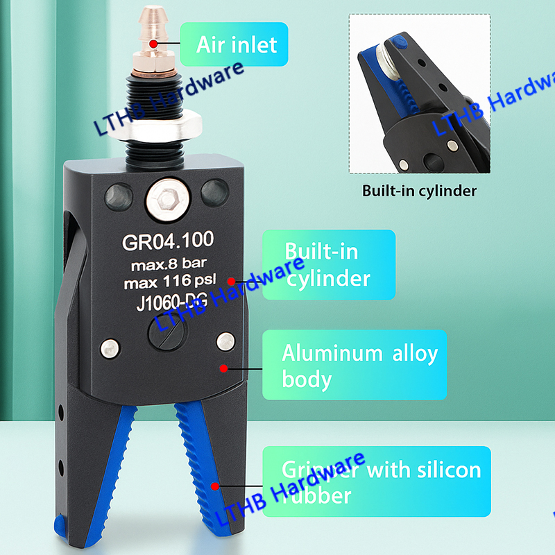 Pneumatische Grijper Manipulator Armatuur voor Spuitgieten Grijpen Met Sensor Schakelaar Water Uitloop Clip Robot Arm Arm Armatuur Cilinder