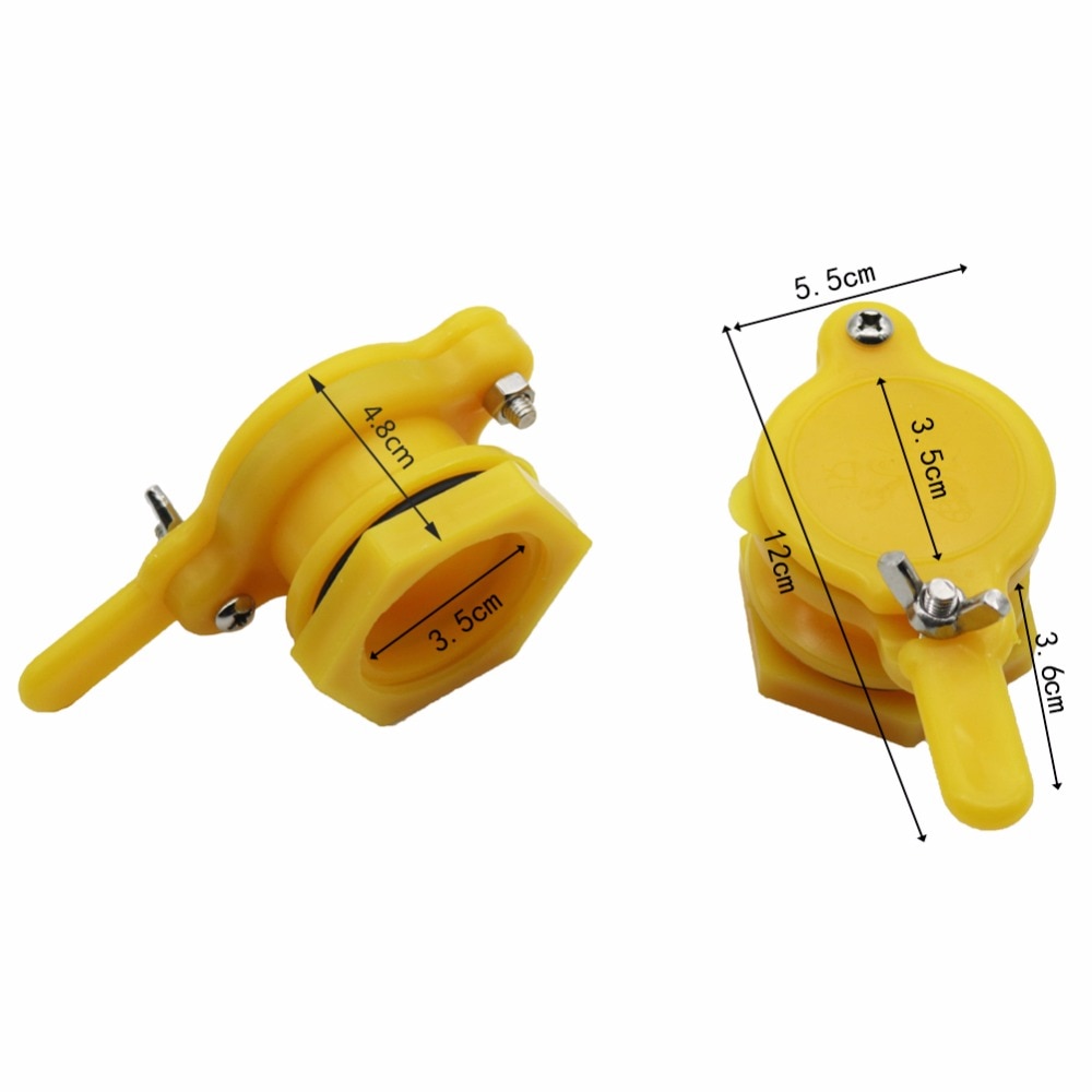 Bee Tools Honey spout Internal diameter 4.8cm Yellow Beekeeping equipment Outdoor beekeeping Receiving honey