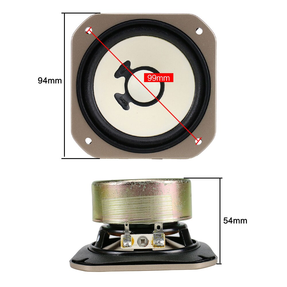 GHXAMP 3.5 inch Full Range Luidspreker 12ohm 15 w Bluetooth Speaker DIY Draagbare Luidspreker Voor Boekenplank 2 stks