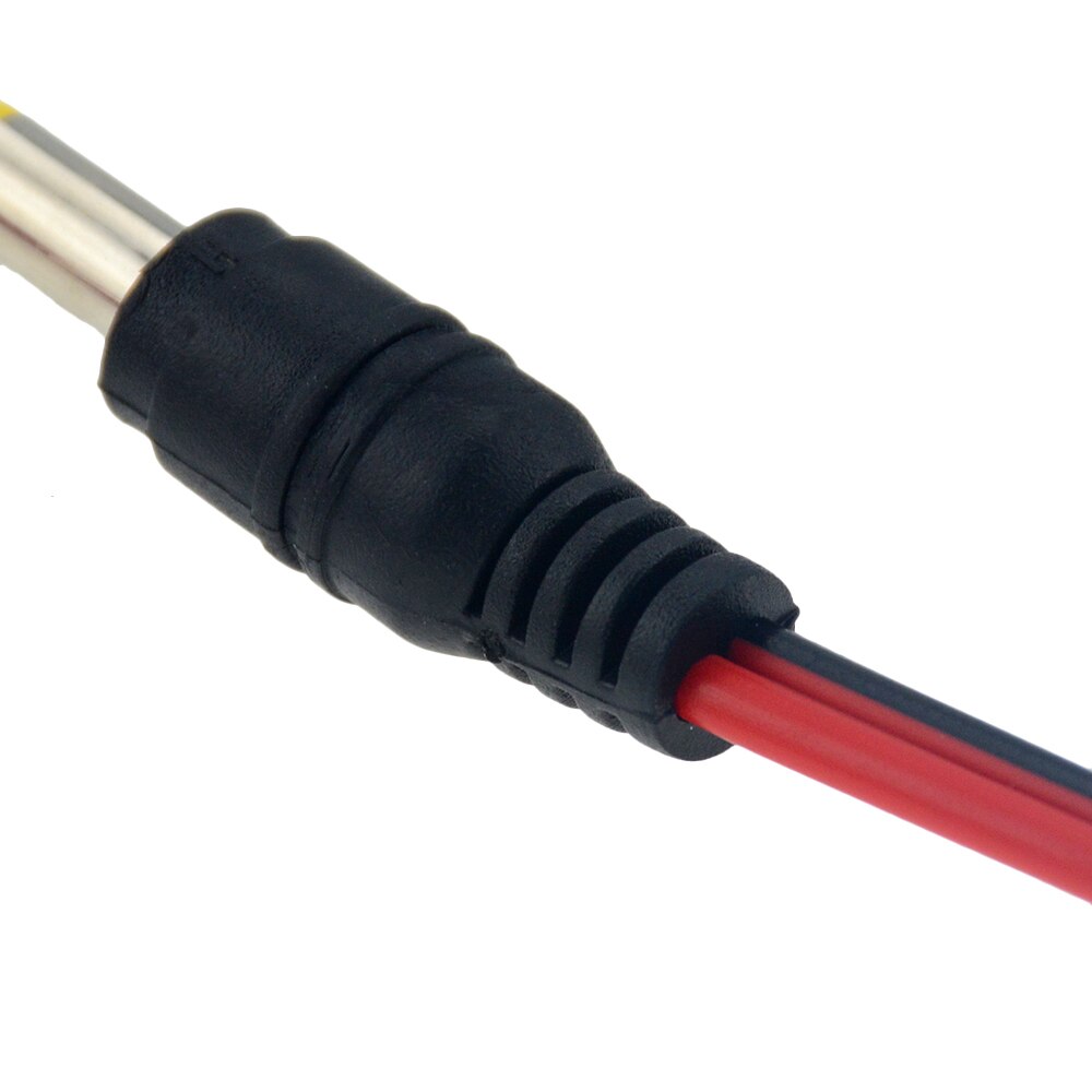 1pc DC 5.5*2.1 Male 12V 3A Power Wire Connectors Female Mount Socket Jack Plug Wire Terminals Adapter