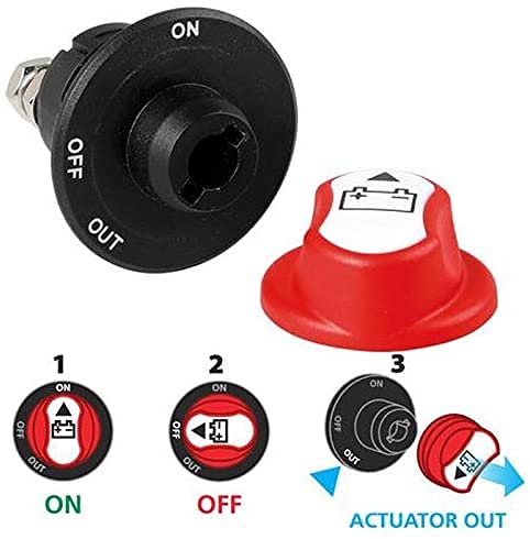 Sélecteur d'isolateur de batterie 50A 100A 200A pour bateau, interrupteur de déconnexion principal de batterie, interrupteur de coupure/arrêt d'alimentation 12-48V