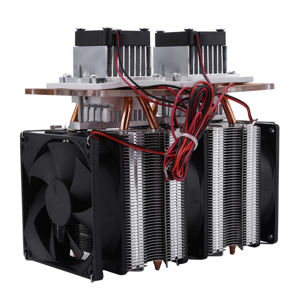 Sistema de refrigeración de aire Peltier Semiconductor de doble núcleo DIY Kit 144W 12V