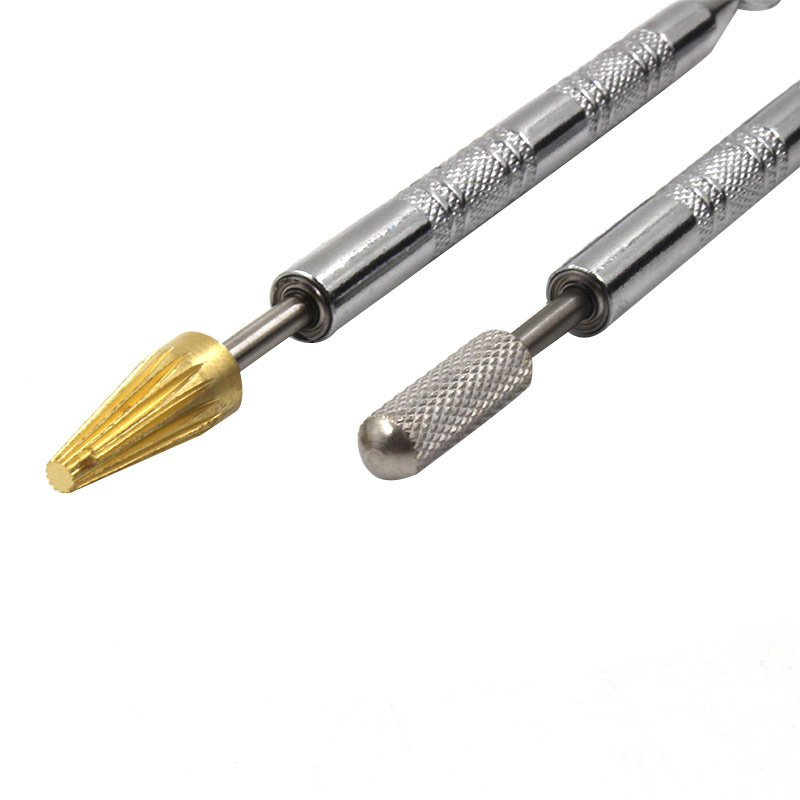 DIY Dual Head Brass Top Leather Edge Oil Painting Pen Gluing Dye Pen Applicator Edge Paint Roller Tool for Leather Craft Tools
