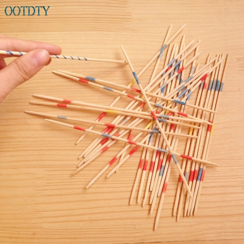 1 Set Traditionellen Mikado Spiel Holz Pick Up Sticks Set Traditionellen Spiel Mit Box Spielzeug #330