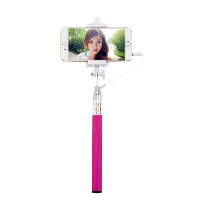 Universal Selfie Sticks Extendable Travel Handheld Self Timer Pole Artifact Palo Selfi Monopod Tripod for iPhone 7 Plus