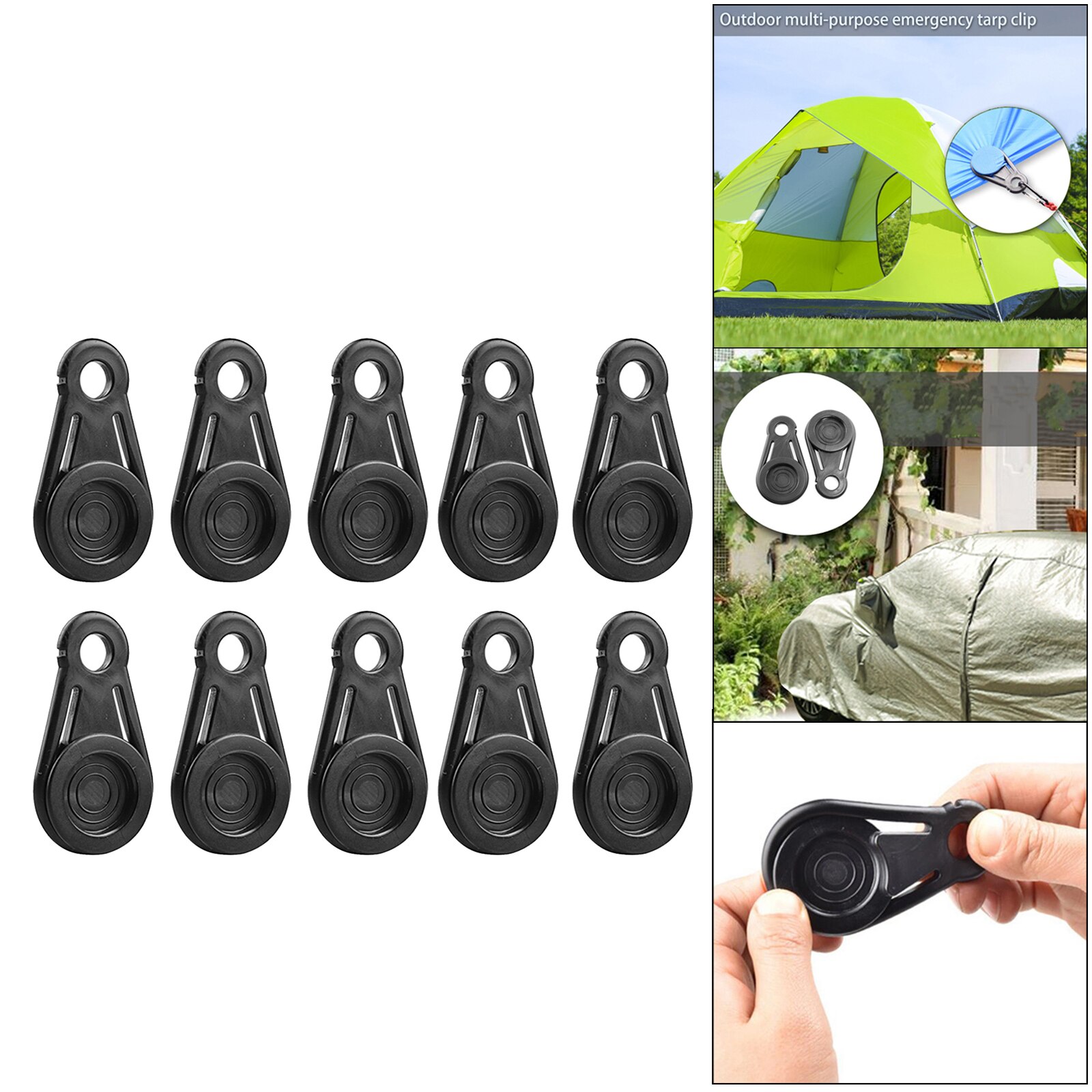 Tarp Control Boot Tarp Clips Lock Grip Luifel Banner Outdoor Camping... – Vicedeal