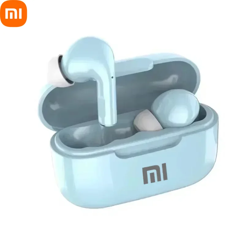 Xiaomi TWS auriculares Bluetooth inalámbricos deportivos estéreo intrauditivos con micrófono cómodos auriculares Bluetooth para una vida activa: Azul cielo