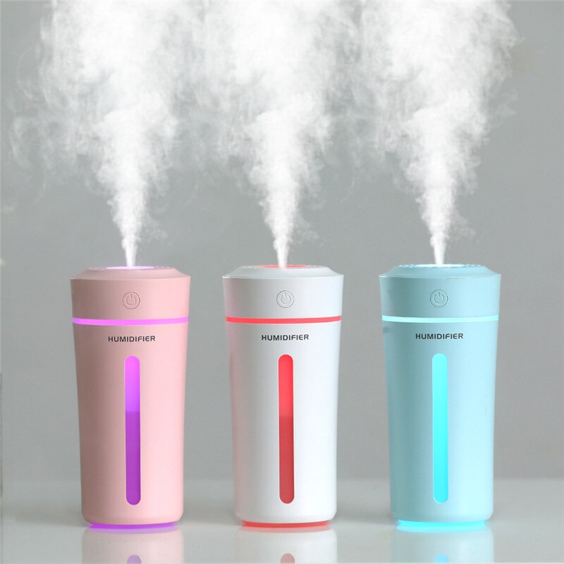 Home Simple Mini Humidifier USB Mini Car Purifier Air Diffuser With Colorful Breathing Lights Classic Columnar Humidifier
