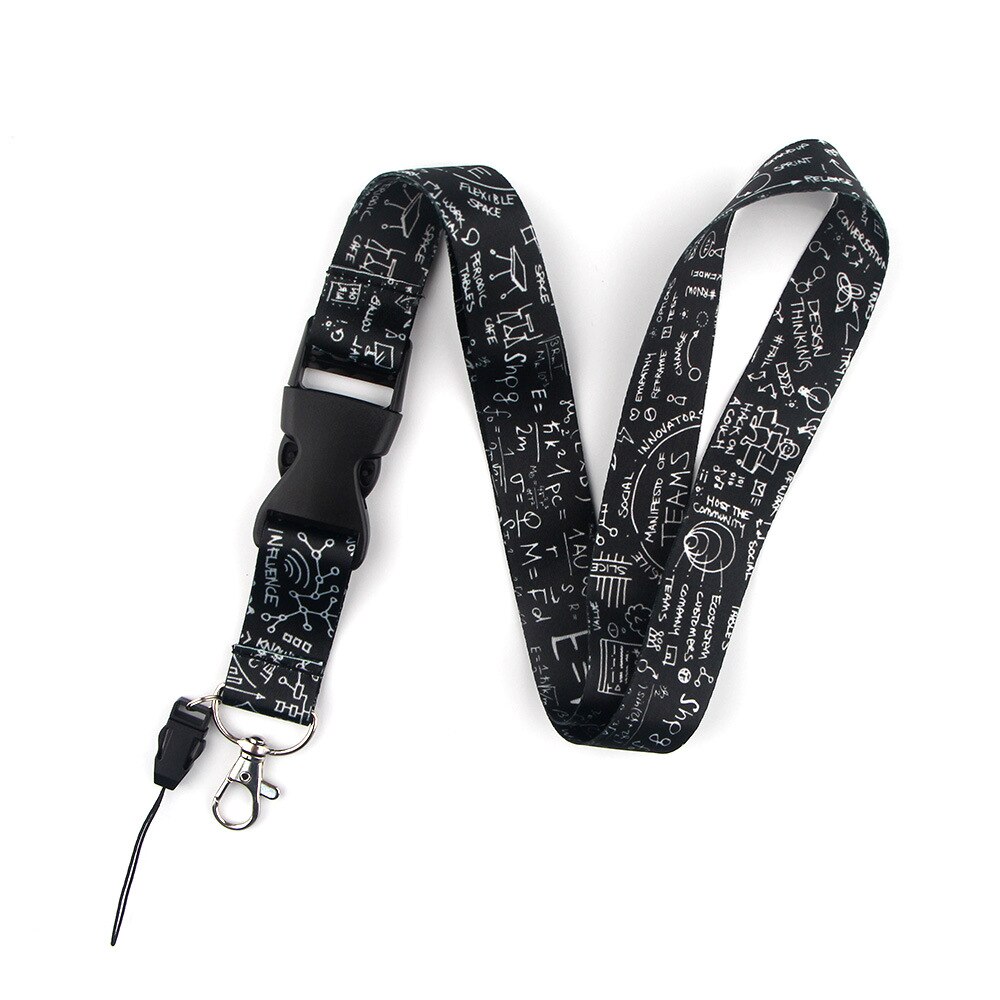 Cordón de correa de cuello para llaves, cintas de teléfono móvil, soporte de tarjeta de identificación USB, llavero: 02