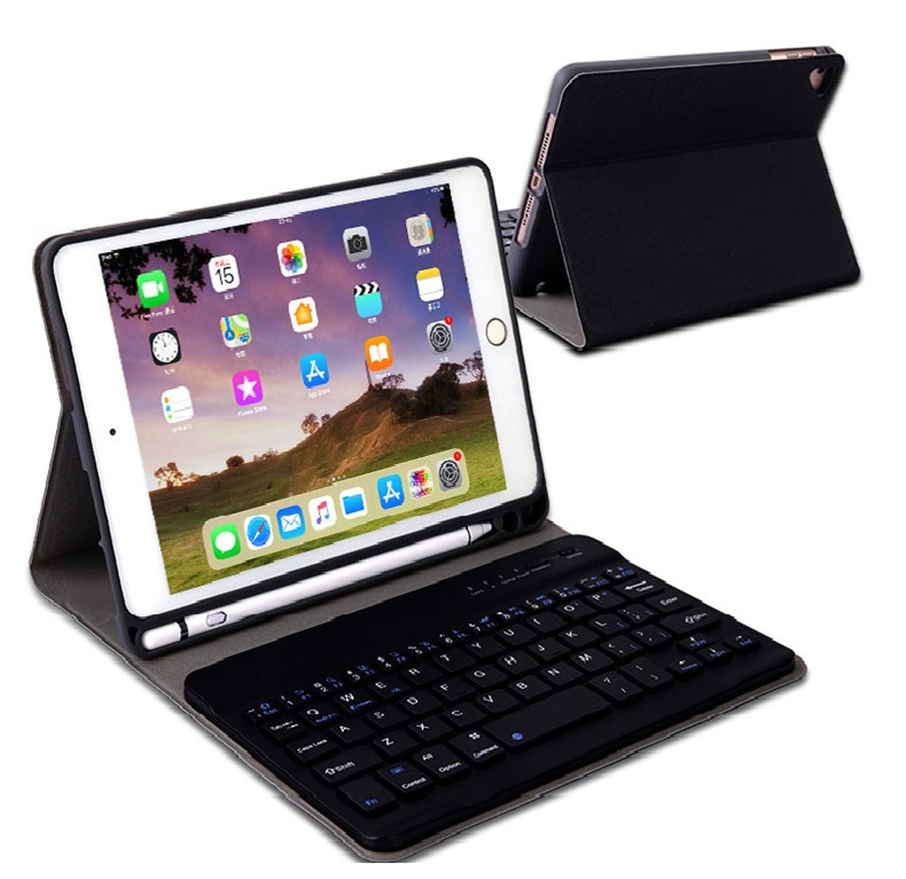 For Apple iPad 7th Gen 10.2" Detachable Bluetooth Keyboard Case Cover Stand/Removable Backlit Bluetooth Keyboard Cover