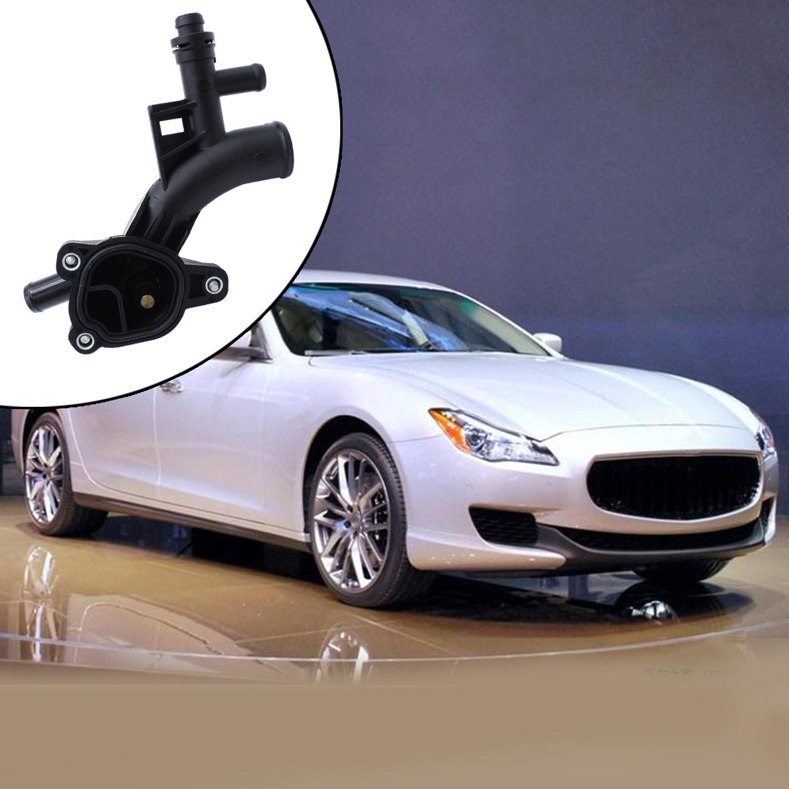 Engine Coolant Housing Water Outlet Thermostat Water Outlets Fit for Chevy for Buick 25193922