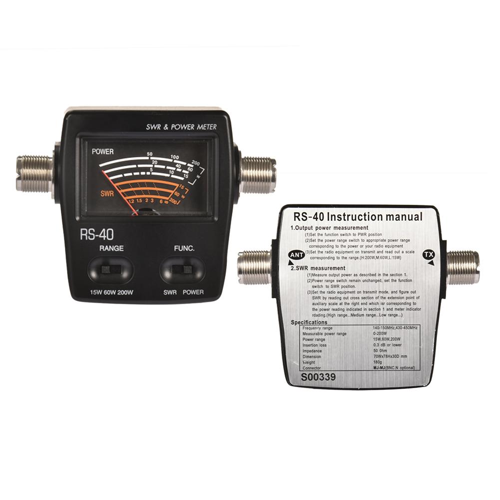 For HAM Mobile VHF UHF 200W Power Meter Power Measurement for HAM Mobile VHF Power Measurement