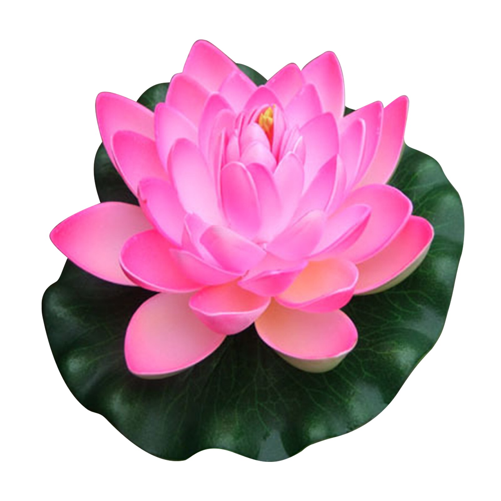 7 Inch Kunstmatige Drijvende Lotus Bloemen Water Vijvers Foam Lotusblad Nep Lelie Pad Drijvende Zwembad Thuis Vijver Fish Tank decoratie: B