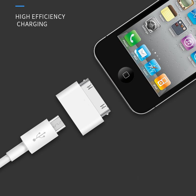 Micro Usb to 30 Pin charger converter Adapter for Apple iPhone 4 4s 3gs Ipod data synchronization adapter