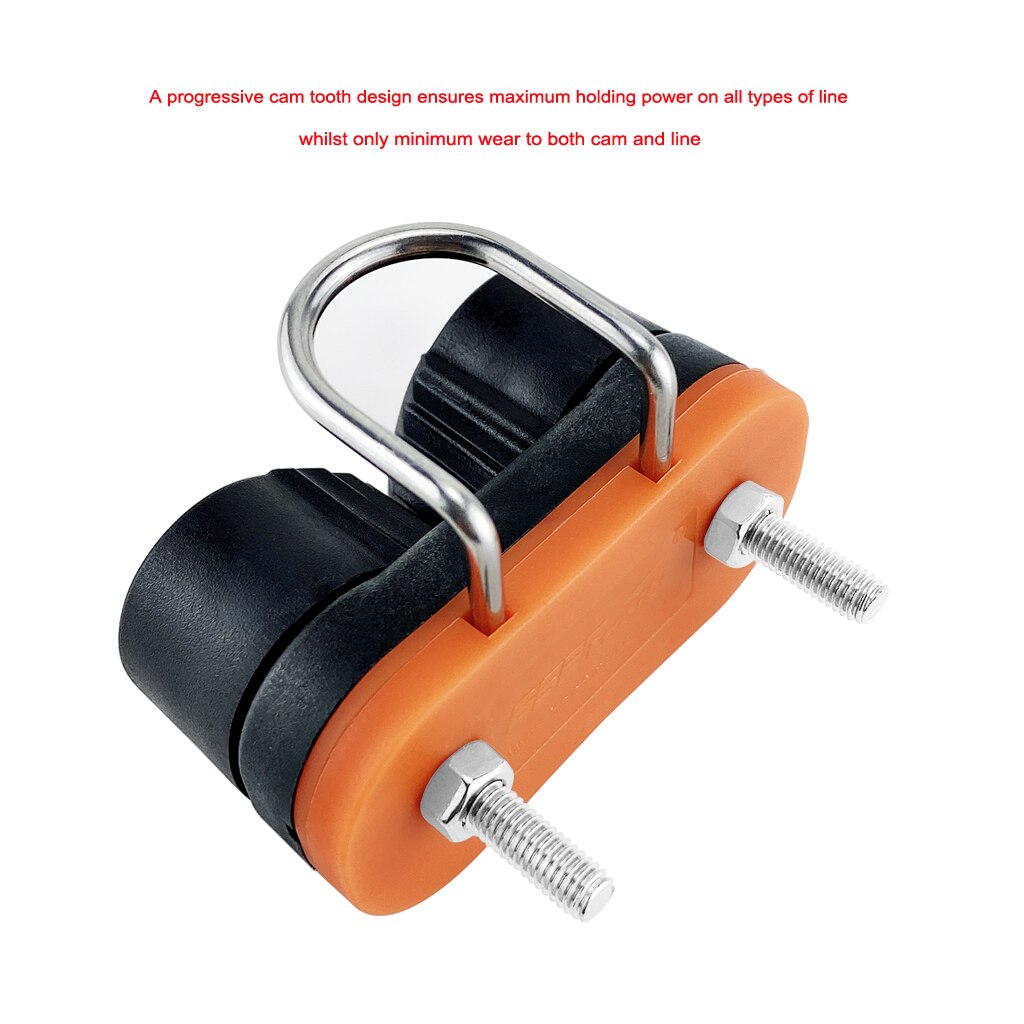 Composite 2 Row Matic Ball Bearing Cam Cleat with leading Ring Pilates Equipment Boat Fast Entry Rope Wire Fairlead Sailing