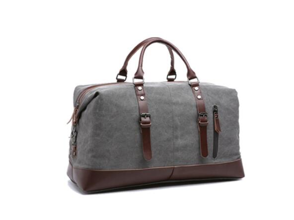 ZUOLUNDUO, bolsas de viaje de lona para hombre, bolsa de viaje de gran capacidad, bolsas de equipaje de mano, bolso marinero para hombre, bolso de lona para hombre, bolsas de viaje: grey large