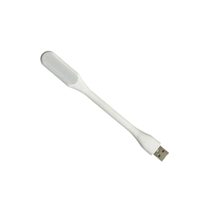 1 2PCS Mini USB LED Licht Tragbare Buch Lesen Nachtlicht Flexible Biegsamen Augenschutz Lampe Für Power Bank computer: WHITE / WHITE