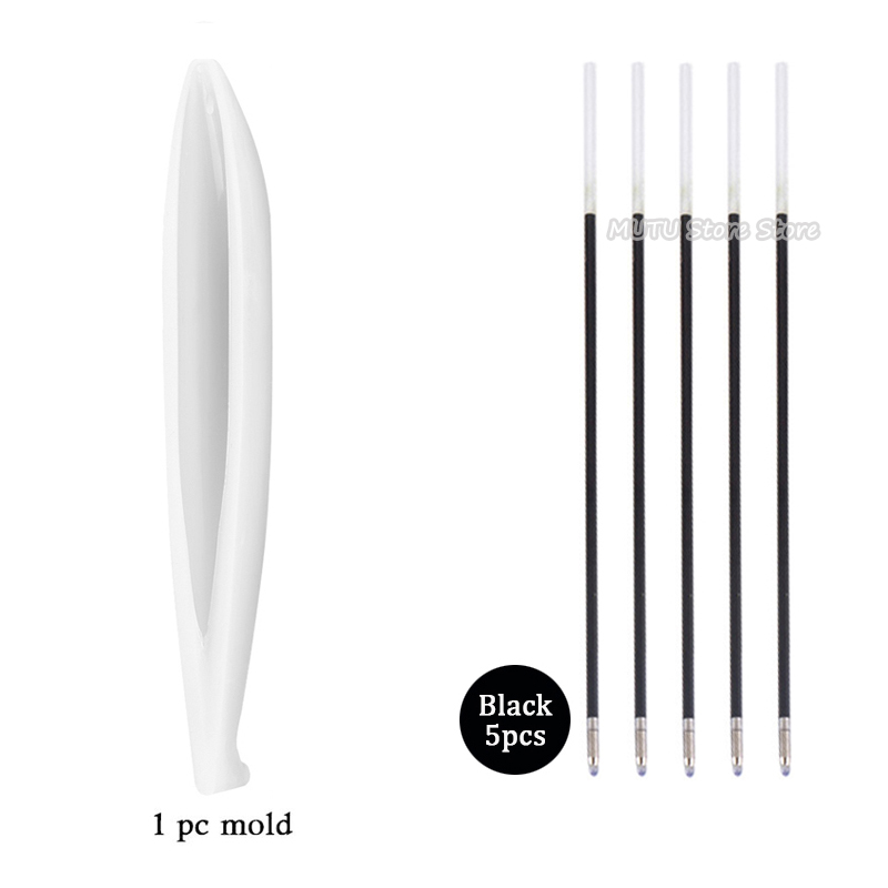 Stylo De Moule En Silicone Contenant Un Cube De Stockage De Cylindre Support De Moule En R Sine Poxy Moules Bricolage La Main