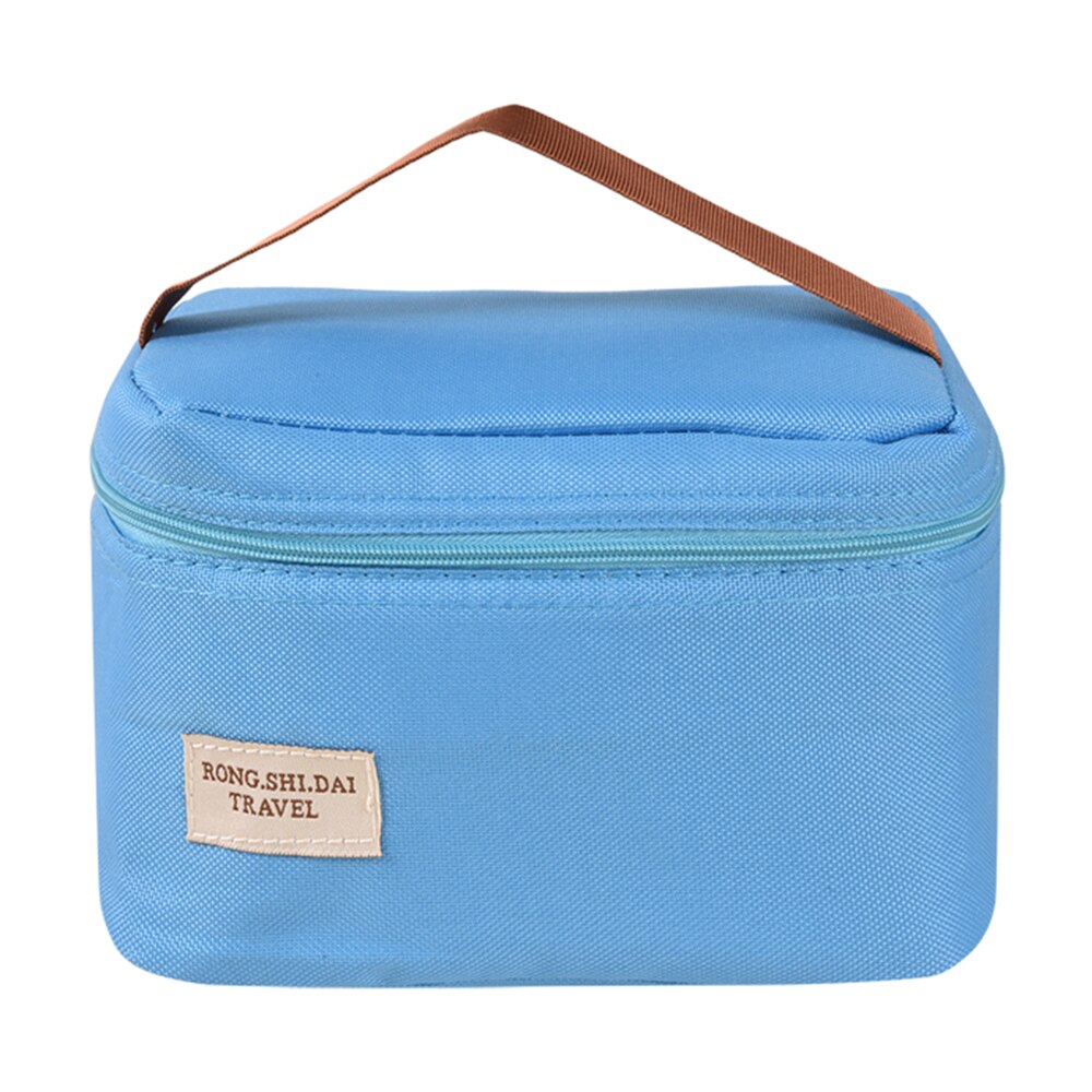 17L Tragbare Kühltasche Thermische Mittagessen Picknick Box Mahlzeit Isolierte Tasche Getränke Dosen Kühles Eis Pack Fahrzeug Isolierung Tasche: blue