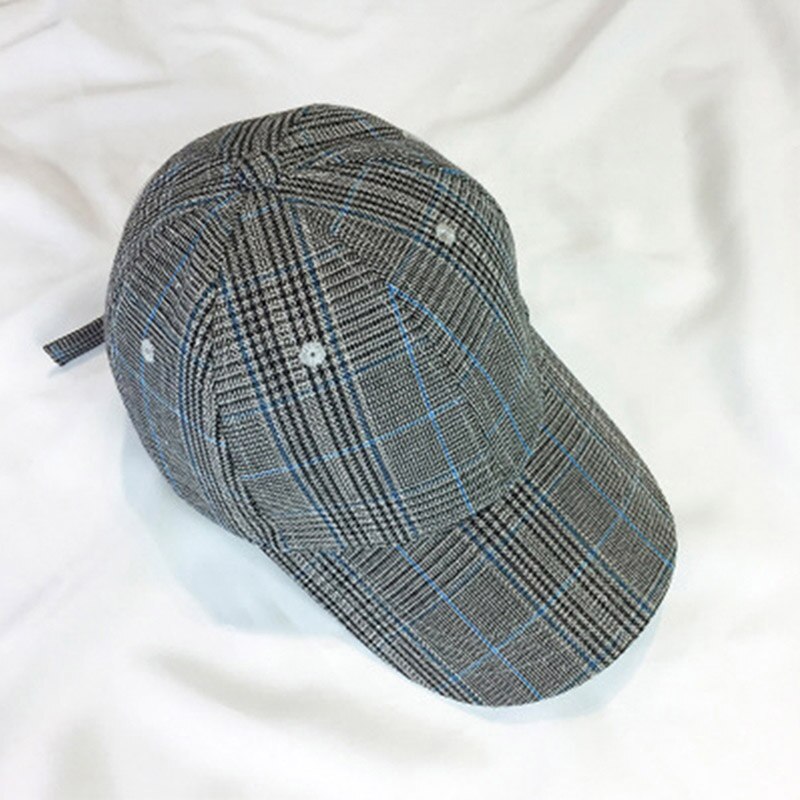 Unisex Golf Cap Baseball Outdoor Hat Sun Shade Sports Golf Caps Baseball hat Plus Women's Art Plaid hats: blue