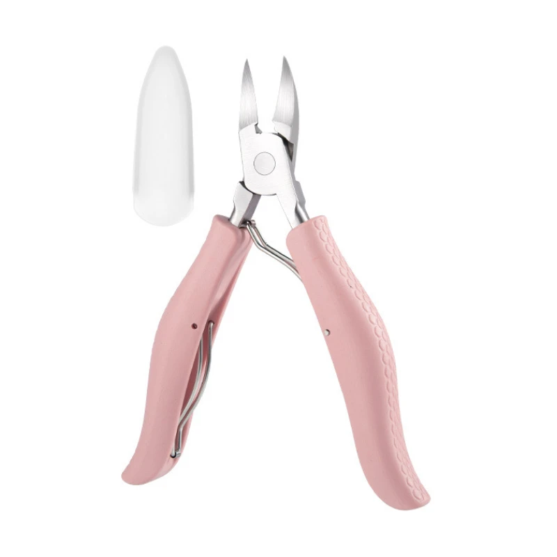 Cortauñas , pinzas correctoras de podología, cortadores de cutículas, corte de paroniquia, pedicura, manicura, herramienta de cuidado de manos y pies: Rosa