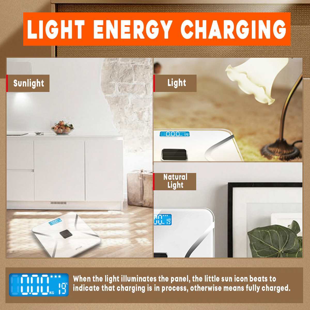 Digital Body Fat Scale LCD Digital Wireless Body Fat Scale Analyzer Healthy Weight Balance Scale 26x26cm High-precision Scale