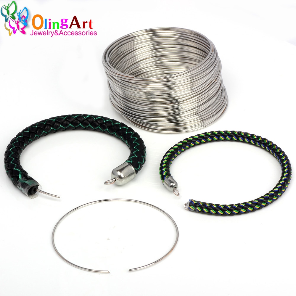 OlingArt-bobine de fil métallique vierge, 20 boucles, accessoires pour fabrication bijoux à bricoler soi-même